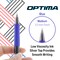 BAZIC Optima Blue FUSE Tech Ink Retractable Pen w/ Grip (3/Pack)
